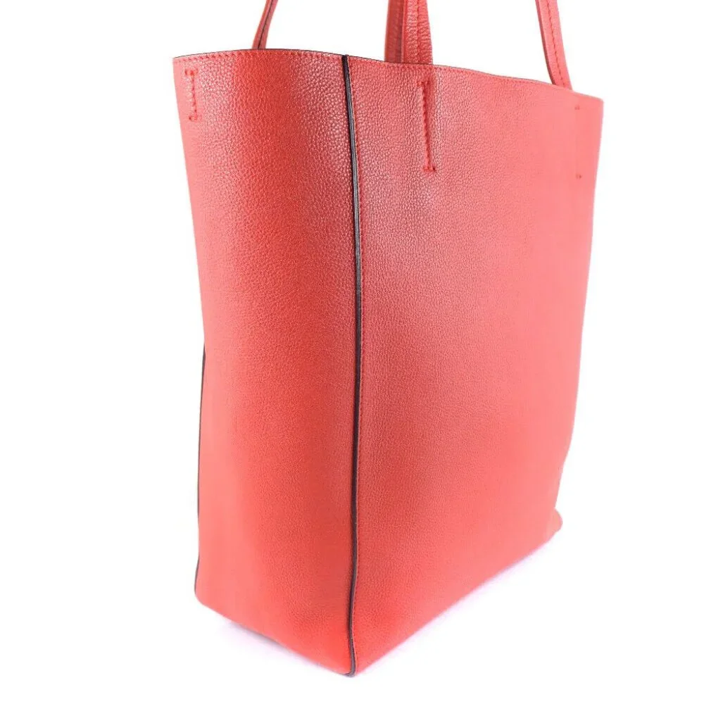 CELINE With porch Hippo phantom Tote Bag Red Calfskin Women